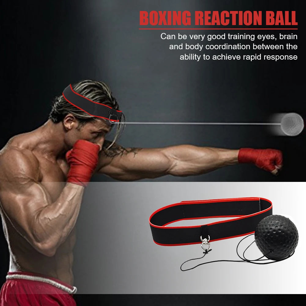 Boxing Speed Ball Boxing Training Ball with Adjustable Headband React Reflex Ball Boxing Ball MMA Gear Great for Reflex Accuracy